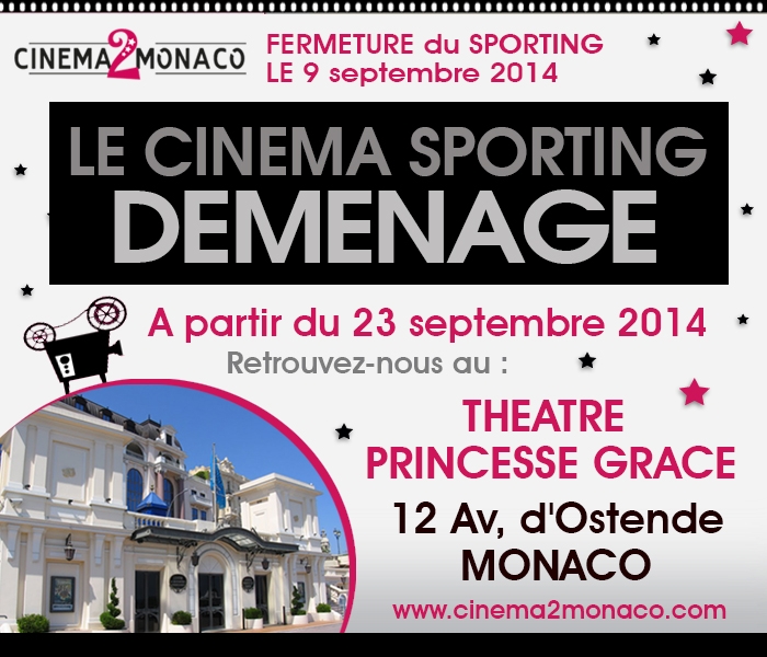 Nouvelle adresse du Cinéma Le Sporting de Monaco