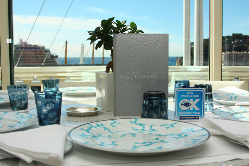 L’Hirondelle restaurant at Thermes Marins Monte-Carlo achieves Mister Goodfish accreditation