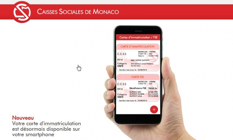 Les Caisses Sociales de Monaco depuis votre smartphone