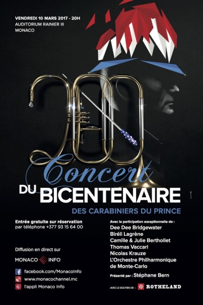 Suivez le concert du bicentenaire des Carabiniers du Prince vendredi 20h00 sur Monaco Info !