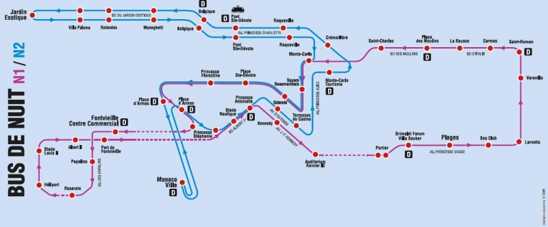 Reconfiguration de la ligne de bus de soirée / nuit