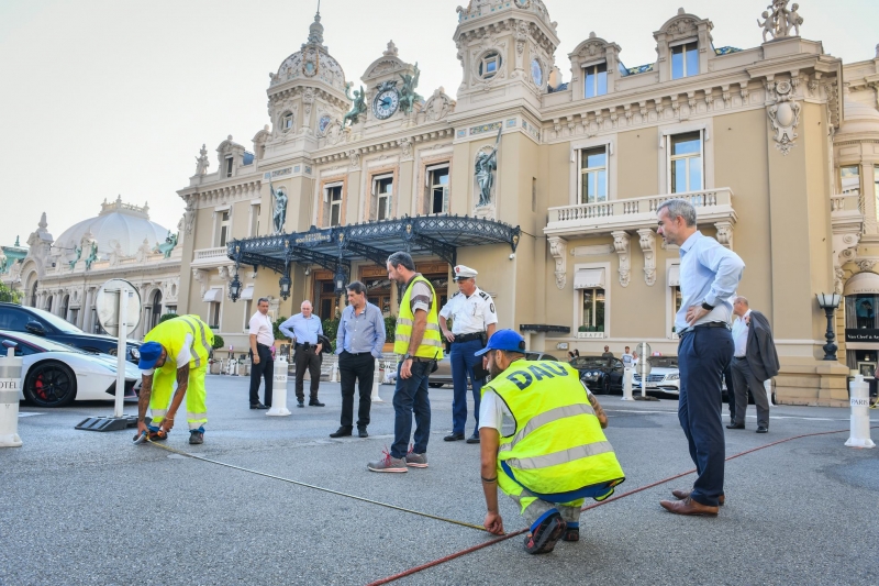 New road layout for Place du Casino