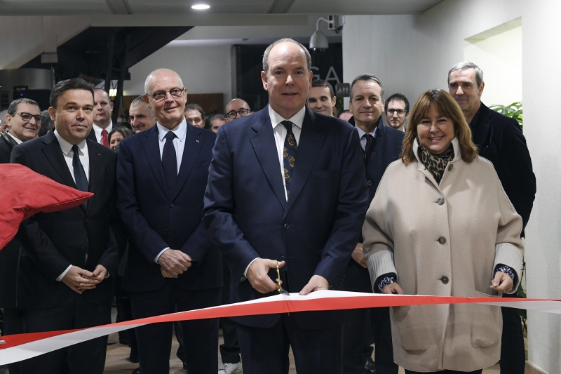 Inauguration du nouvel accès piéton souterrain à la Gare de Monaco