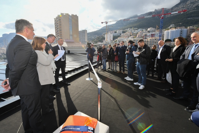Inauguration du parc de panneaux solaires du Monte-Carlo Bay