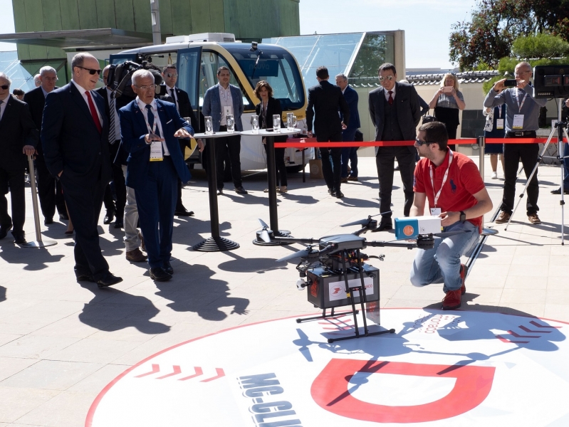 Première livraison de colis par drone en Principauté